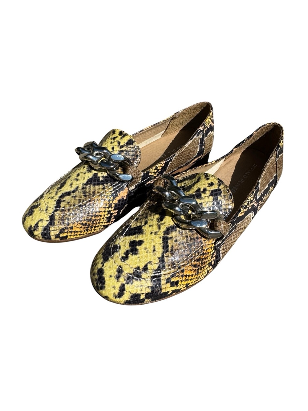 Donald Pliner Leather Snake Embossed Nolin Loafers